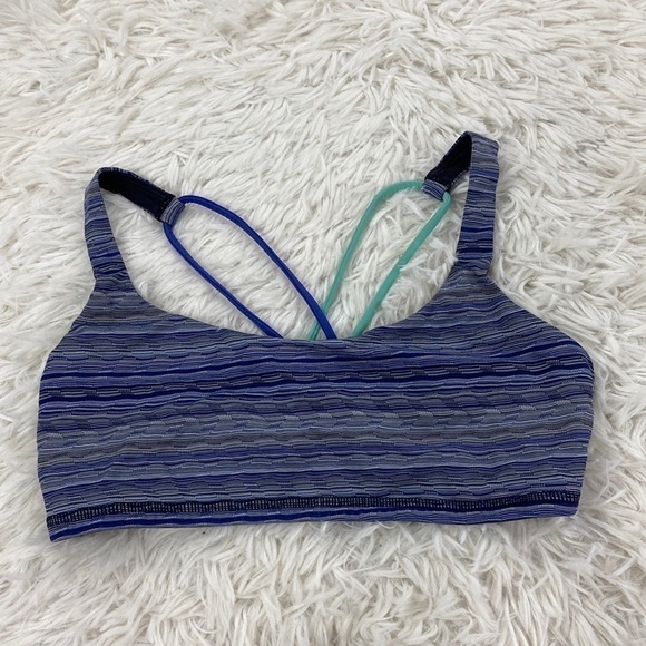 Lululemon Free To Be Bra Space Dye Twist Sapphire Blue Multi - Picture 1 of 4